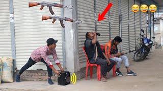 Fake Firing PRANK | Fake G-U-N shot PRANK on Public  Awesome Reaction|( Part 3) By - ComicaL TV